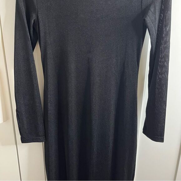 Band Of The Free Annabelle Black Cowl Neck Midi Dress NWT - Picture 12 of 14